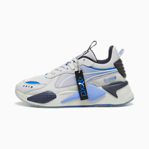 Cheap Jmksport Jordan Outlet x PLAYSTATION® RS-X Big Kids' Sneakers, Glacial Gray-Blue Skies, extralarge